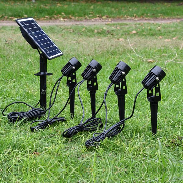 Cool White/Warm White/Multi Color Solar Landscape Spotlights for Garden Path Lighting