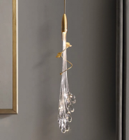 Потолочного освещения цветка СИД OEM доказательство носки яркости стеклянного мягкое