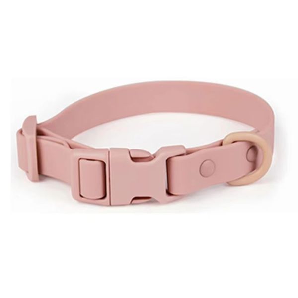 Juego de collar y correa para perro de PVC con logotipo personalizado, impermeable