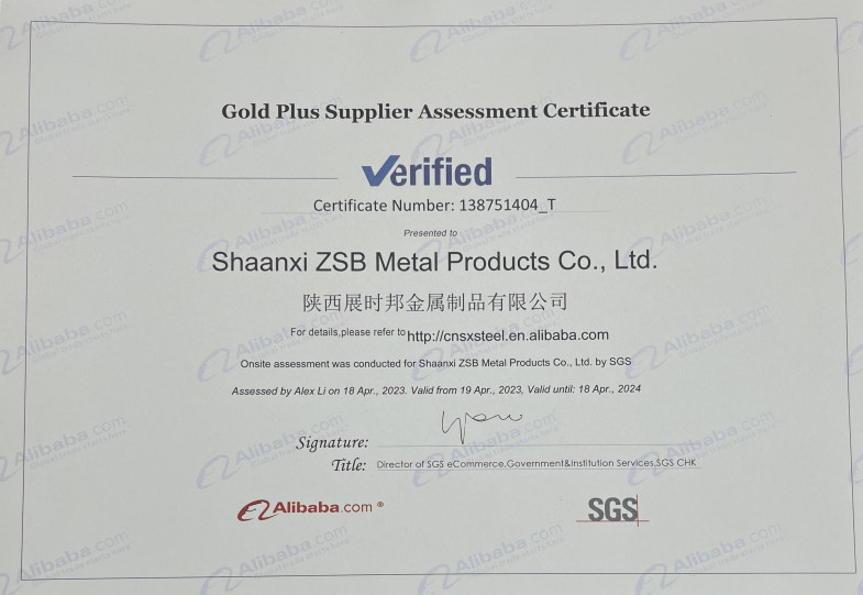 Z.S.B Metal Product CO.,LTD Сертификации