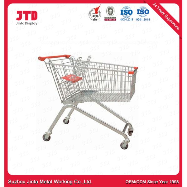 Тележка бакалеи OEM вагонетки 210 литров стальная ходя по магазинам сверхмощная