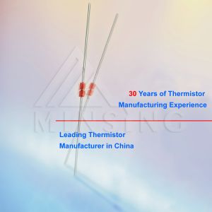 Precision Glass-Encapsulated NTC Thermistors with Axial Leads