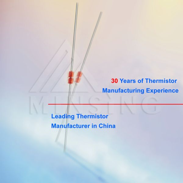 Precision Glass-Encapsulated NTC Thermistors with Axial Leads