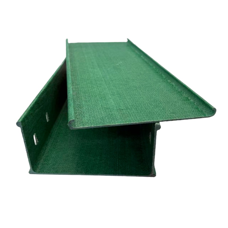 FRP Fiberglass Trough Cable Tray Solid Bottom GRP Cable Trunking Chemical Resistant