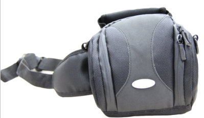 Waterproof Velcro Antiskid Inside Thick Single Shoulder Black Nylon Camera Bag