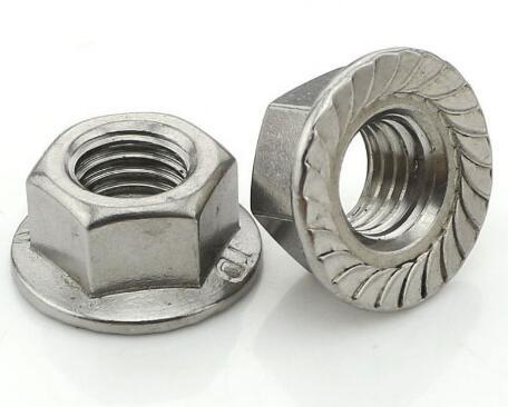 M12x25 DIN6923 Heavy Hex Nuts Hex Serrated Flange Nut Stainless Steel Bolt Pine