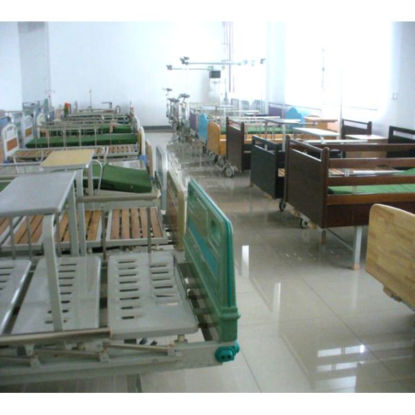 Electronic Powder Coated Simple Medical Hospital Beds Steel Frame Flat bed (ALS-FB001)