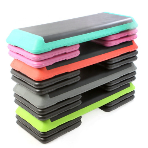 Gym Fitness Adjustable Gym Aerobic Step With Anti Skid Pedal