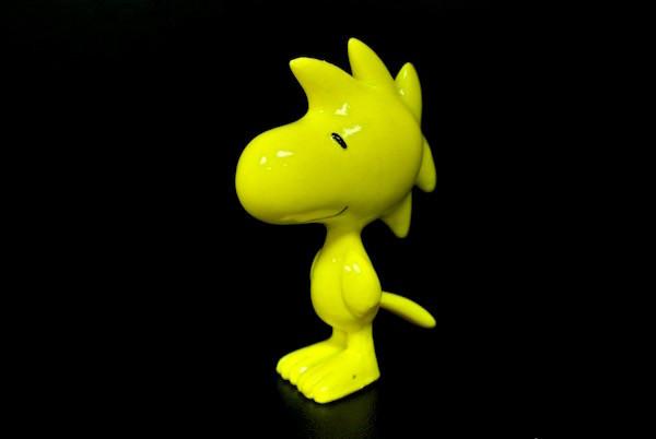 Cute Yellow Bird Toy Story Figures , Snoopy Figurines Collection Woodstock With A Tail