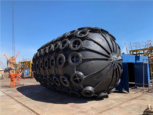 600mm*1000mm Marine Inflatable Fender ISO17357 Yokohama Pneumatic Fenders