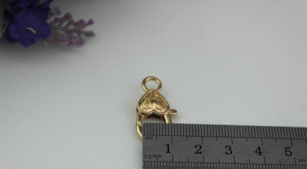 Gold zinc alloy bag hardware mini 5 mm lanyard snap hook suitable for metal chains