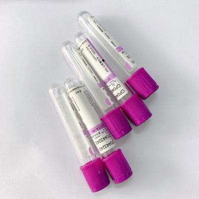 Alfazema do tubo de análise de sangue do EDTA da ERA K2 dos PP tubo superior roxo do sangue da mini