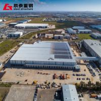Structure en acier préfabriquée flexible Utilisation de l'espace d'entrepôt Capacité de charge élevée