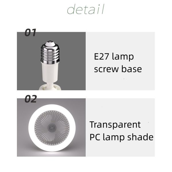 Освещение света потолочного вентилятора столовой спальни света вентилятора ароматерапии СИД + свет невидимого вентилятора вентилятора 2-In-1 привесной