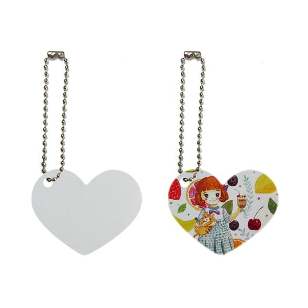 Blanc aluminium sublimation étiquette de chien blancs d'impression à double face nom d'animal de compagnie étiquettes pendentif ornement