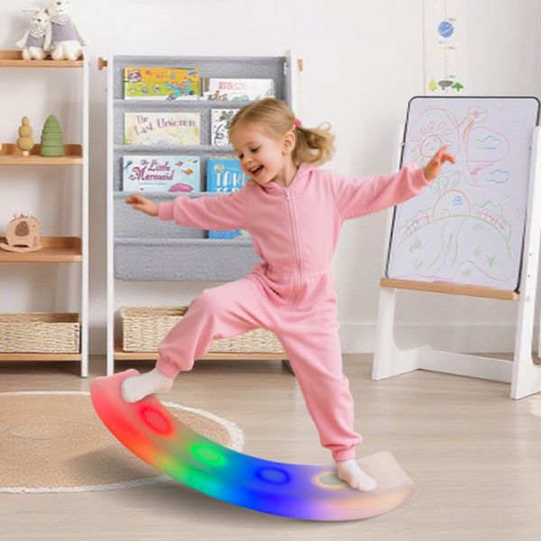 Interactive Kids Sensory Balance Board - Eco-Friendly PE Plastic Wobble Board for Physical Training & Play