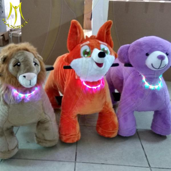 Hansel shopping mall motorized toy rides family mall animal electric ride led necklace