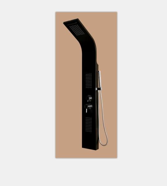 Aluminum Alloy Shower Columns Panels / Wall Mounted Shower Head Panel Size 150*22CM