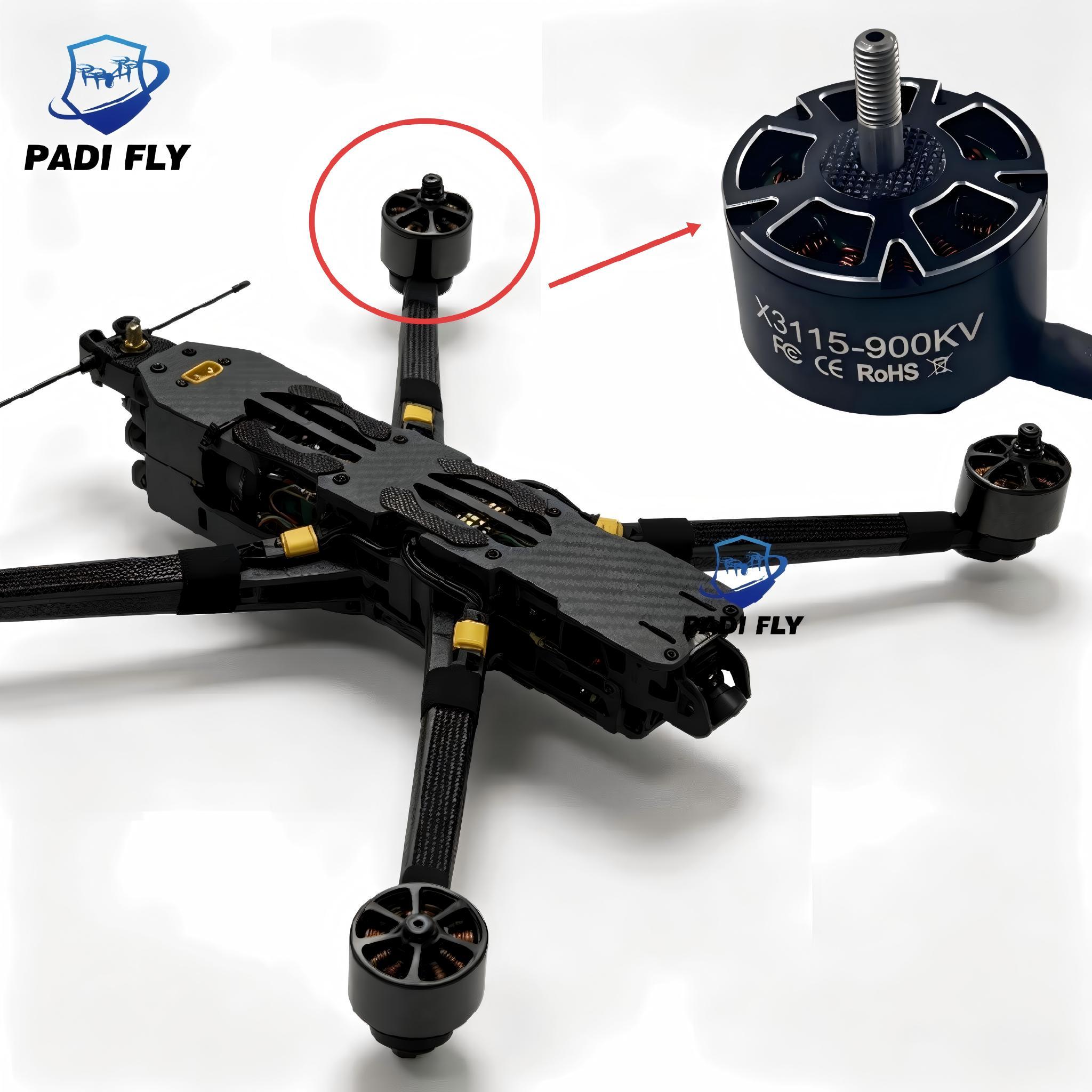 10inch Heavy-Lift Long-Range Fpv Drone 4.8kg Max Payload 6s 8500-10000mAh