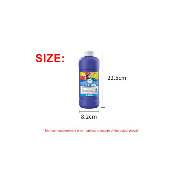 FCOLOR 5 Colors 1000ml No Sediment White Textile Pigment Bulk DTF Printer Ink for Epson Xp600 I3200 Head Printing
