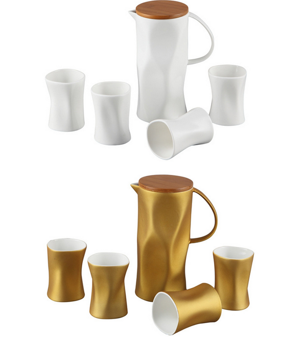 ceramic coffee cup and saucers