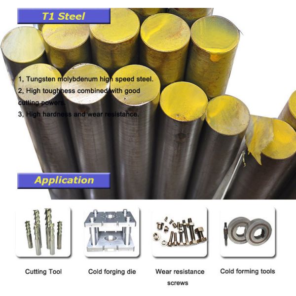 ASTM T1 / DIN EN HS18-0-1 1.3355 Tungsten High Speed Steel Bar / Rod