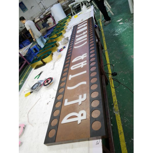 Custom 3D LED Letter Signs Aluminum / Acrylic Material 50000 Hours Lifetime