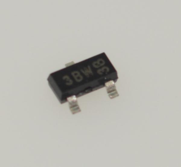 BC856B PNP General Purpose Transistor 65V 100mA SOT-23 Package Low Noise High Current Gain 200-450 250MHz Frequency Complementary to BC846B, RoHS Compliant Tape & Reel