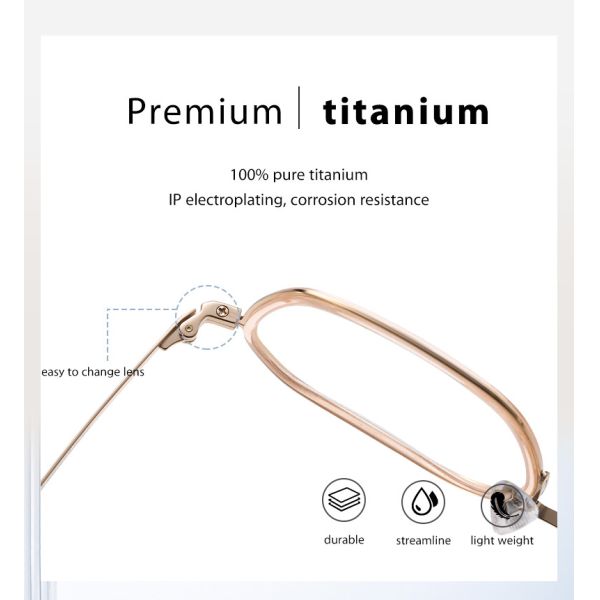 Супер эластичные стекла титана ацетата,   Для ультра светлых взрослых стекел