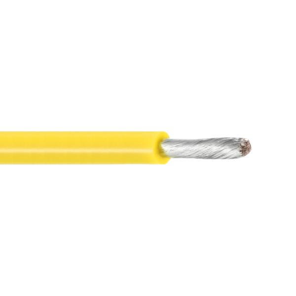Fio isolado flexível da borracha de silicone 16 Calibre de diâmetro de fios com cor AWM3135 do amarelo do farol