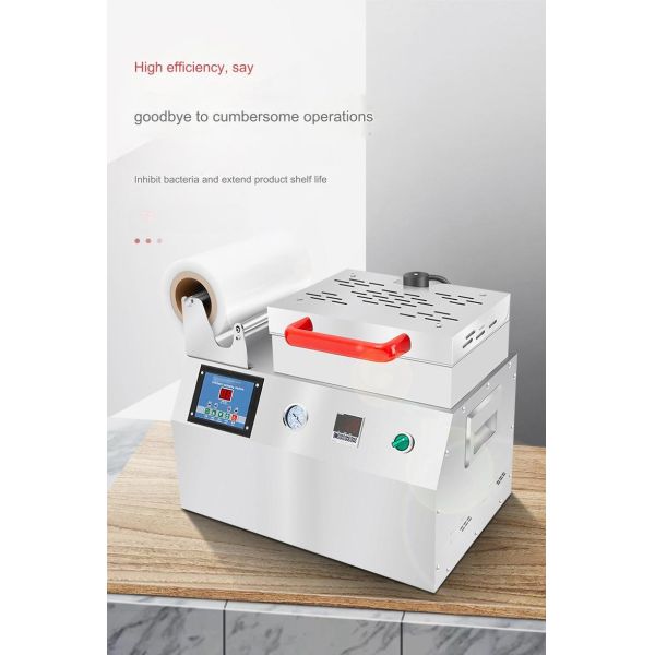 Food Fresh Meat Vacuum Skin Packaging Machine 220V/50HZ Food Tray Sealing Machine 36 KG