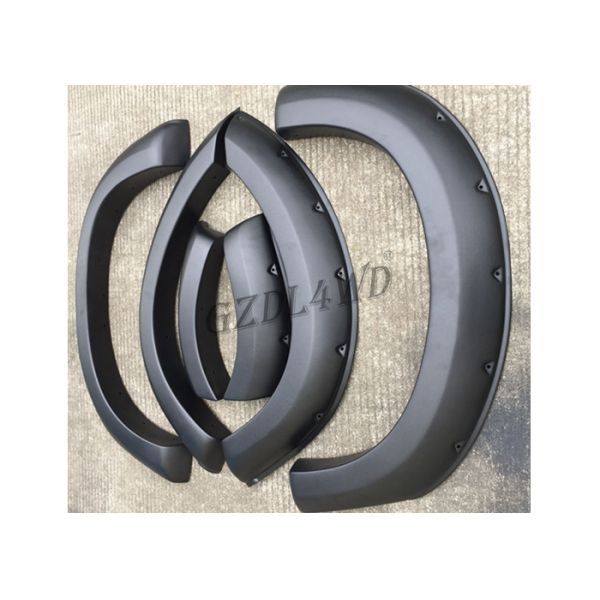 3.5mm Thickness Off Road Fender Flares Textured Black ABS Material For D-Max 2016-2018
