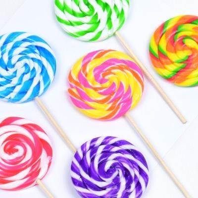 Colorful Sour And Sweet Round Swirl Lollipops Hard Candy Wholesale