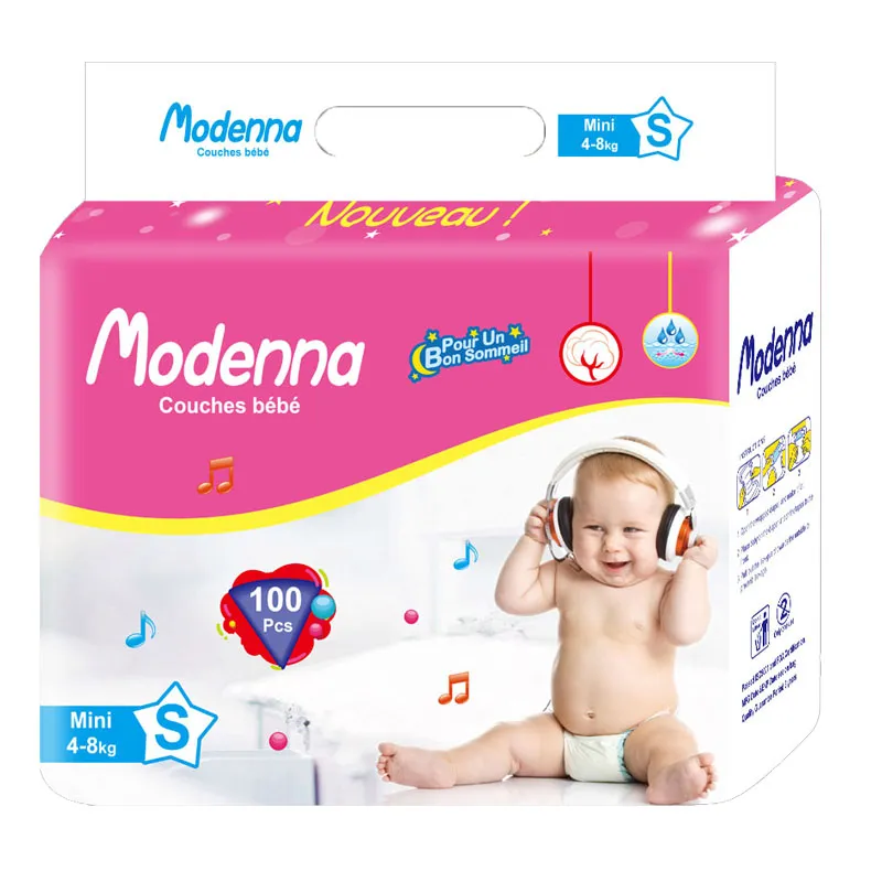 Soft Breathable Disposable Baby Diaper Cotton Sleepy High Absorption