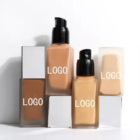 Wholesale Customized Logo Vegan Full Coverage Foundation Waterproof Oil Free Hydrating Matte Liquid Foundation Makeup Foundation