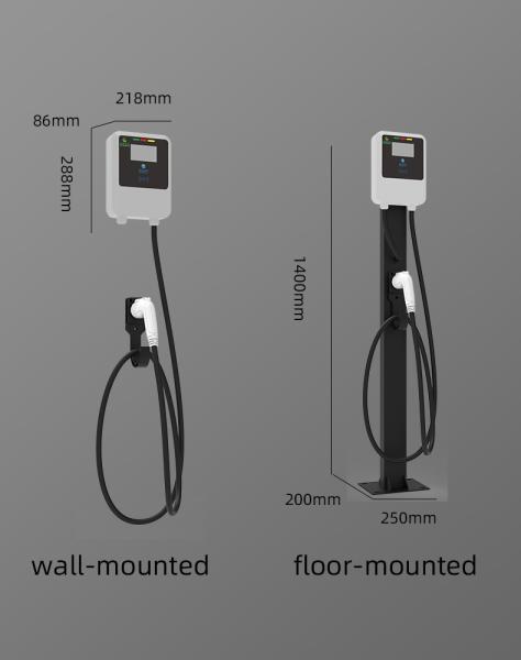 220V/7KW/32A White Wall-Mounted / Post-Type Electric Vehicle Charging Pile Electric Vehicle Charger