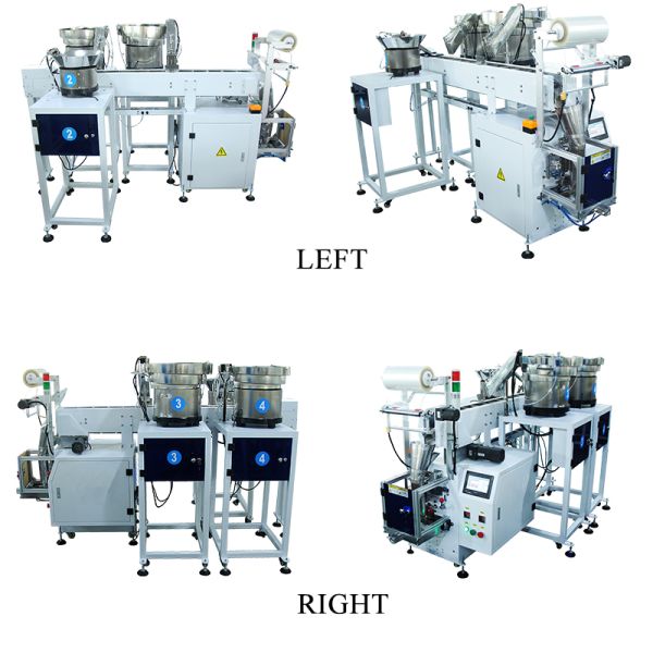 Flow Wrapping Furniture Hardware Machine Line Wholesale Screws Flat Washer Nuts Bolts Packing Machine