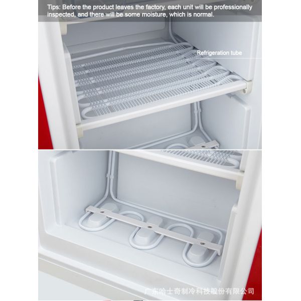 Side Opening 72 Liters Small Mini Fridge 2.4 Cubic Feet Full Freezer