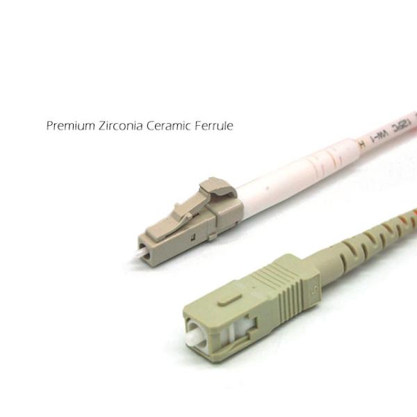 LC SC PC / UPC OM3 Fiber Optic Patch Cord 10G Multimode 2.0mm 3.0mm With Connectors
