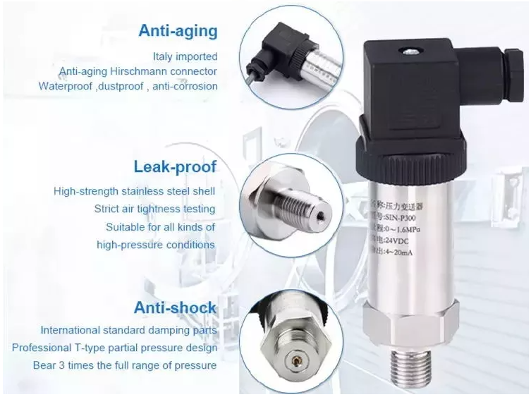 Передатчик датчика давления OEM 4-20mA датчика давления масла FST800-211A