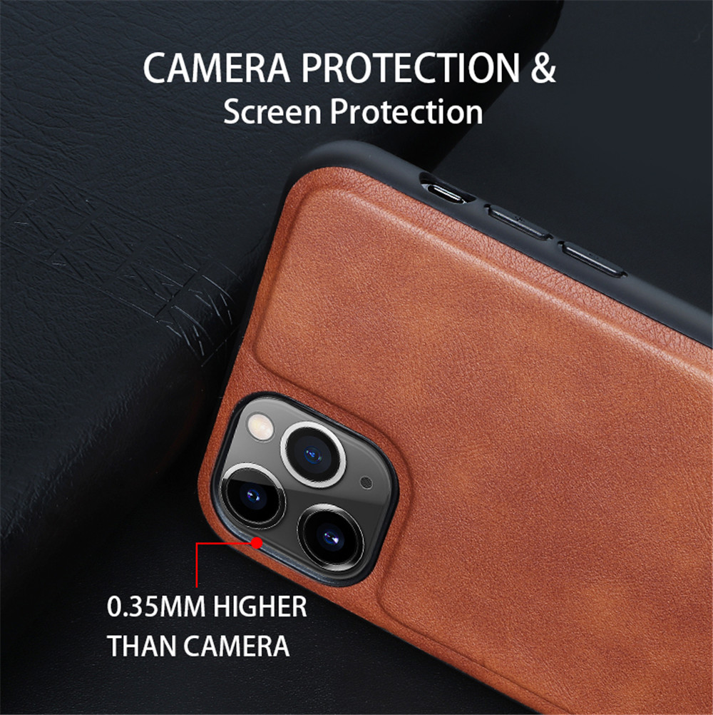 For Laudtec Custom Logo PU Leather Protective Mobile Phone Case for iPhone 12 13 14 Customizable Back Cover
