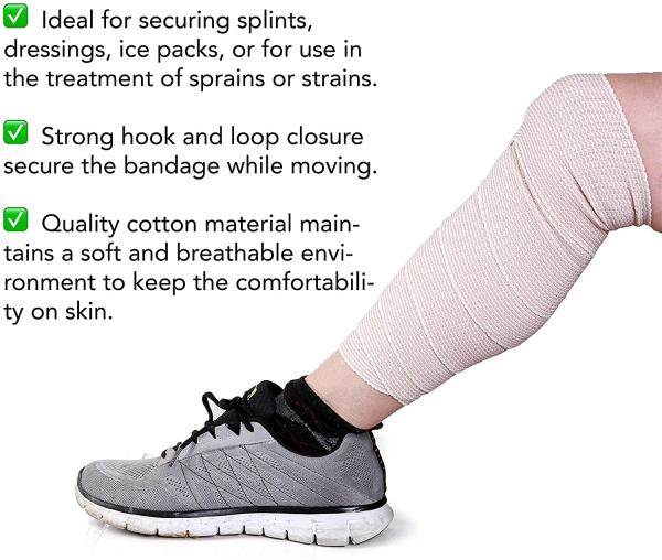 Present first aid  high elastic  trauma bandage  Elastic Bandage, 6 Inch x 13-15 feet Stretched