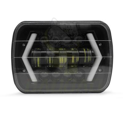 Rectangle Arrow 7 Inch White Yellow 30V Available Motorcycle LED Light