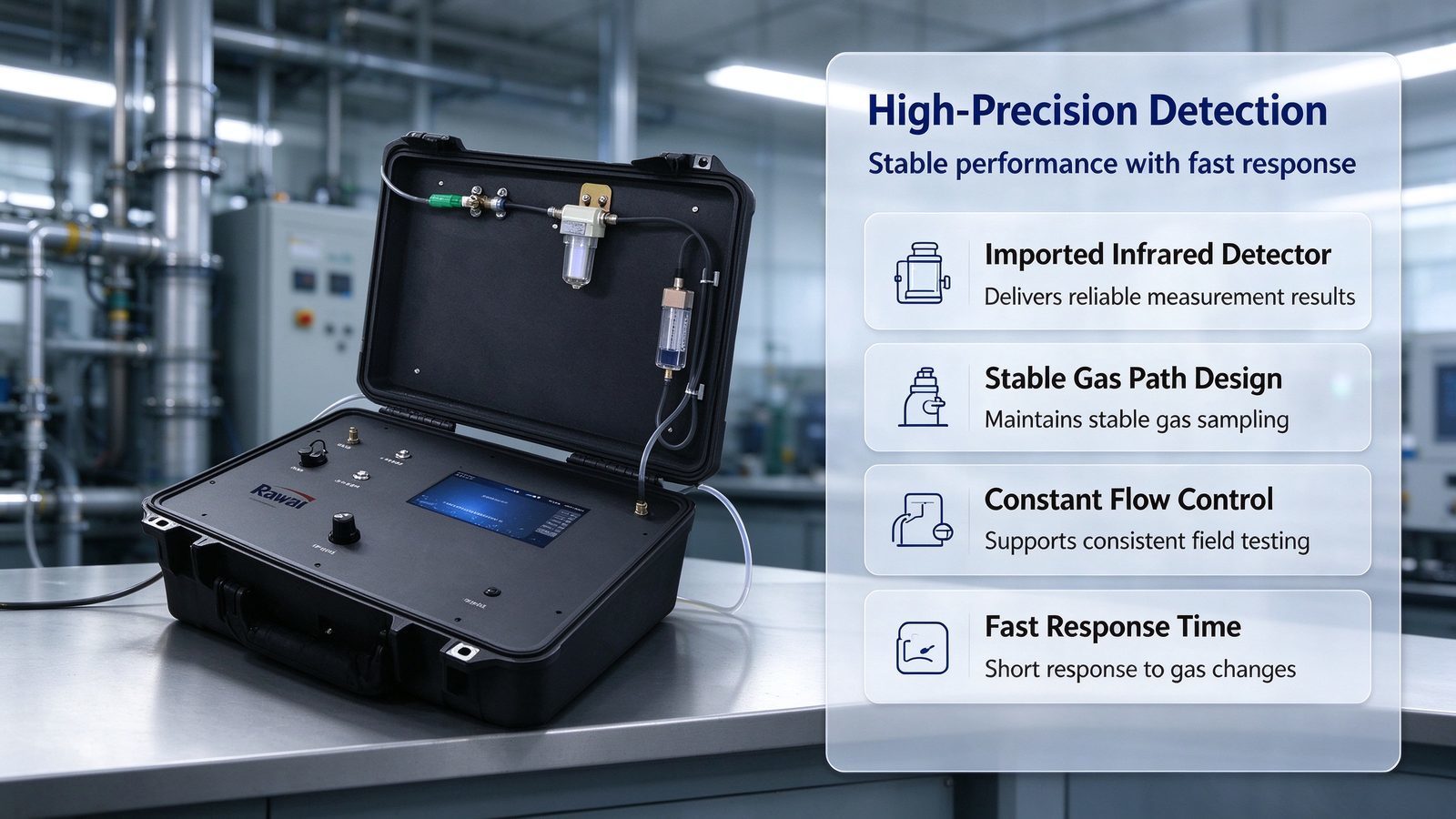 Portable Metal Multi Gas Tester CH4 CO CO2 Analyzer Gas Detector Device Customizable