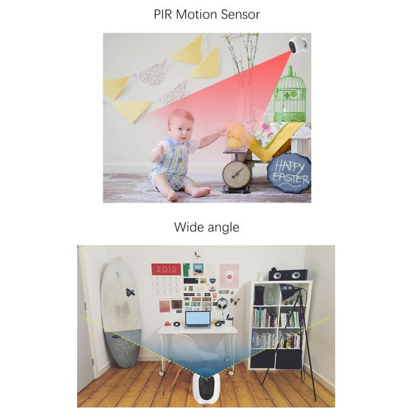 Tuya WIFI White Security Camera Solar Charge 1080P Home Surveillance Support Night Vision PIR Motion Detect(TY-S2-P01)