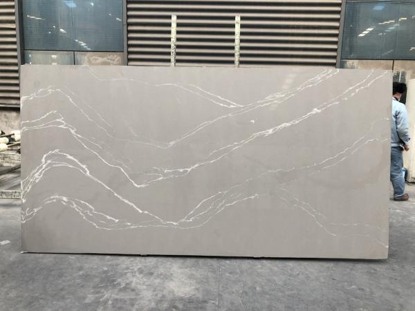 Quartz Stone For Countertops Gray Granite Countertops Slab Size 3.2*1.6m / 3.2*1.8m