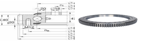 High Precision 111.25.322 Tooth Hardening Slewing Ring Swing Bearing For Excavator