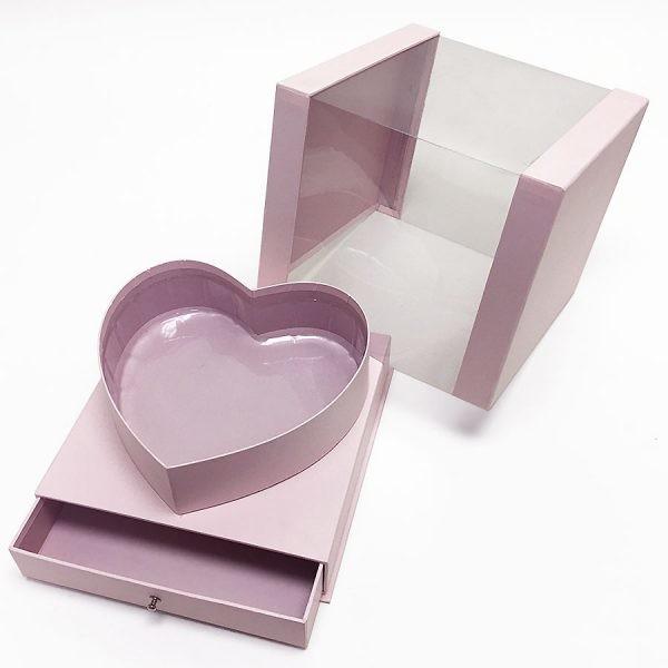 CE SGS Gloss Film Lamination CMYK Printing Acrylic Flower Box