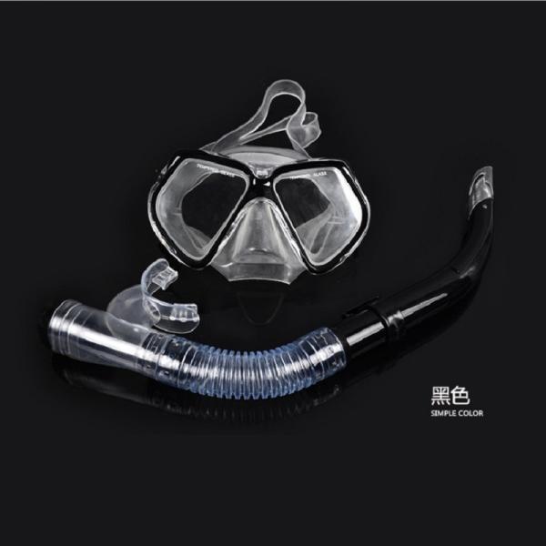 Good quality pVC and templed glass scuba diving mask and snorkel set  snorkling gear set 5 color OEM accept