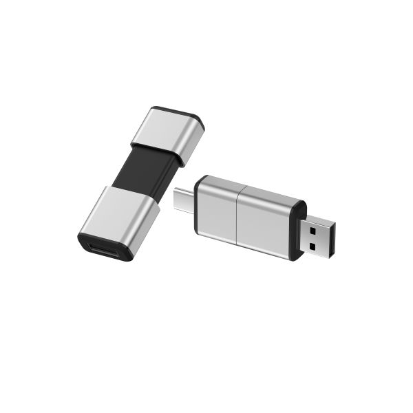 All Passed H2 USB + Type C USB Flash Drive Can OEM Logo One Usb Body
